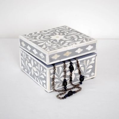 Bone Inlay Jewelry Box